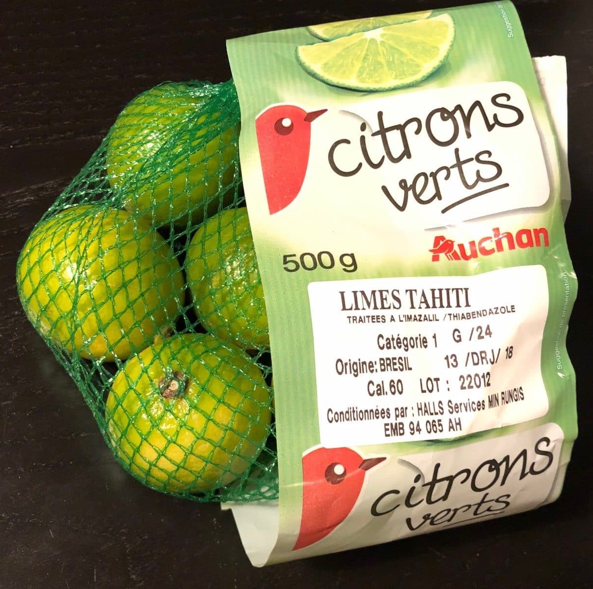 Auchan Citrons verts packshot