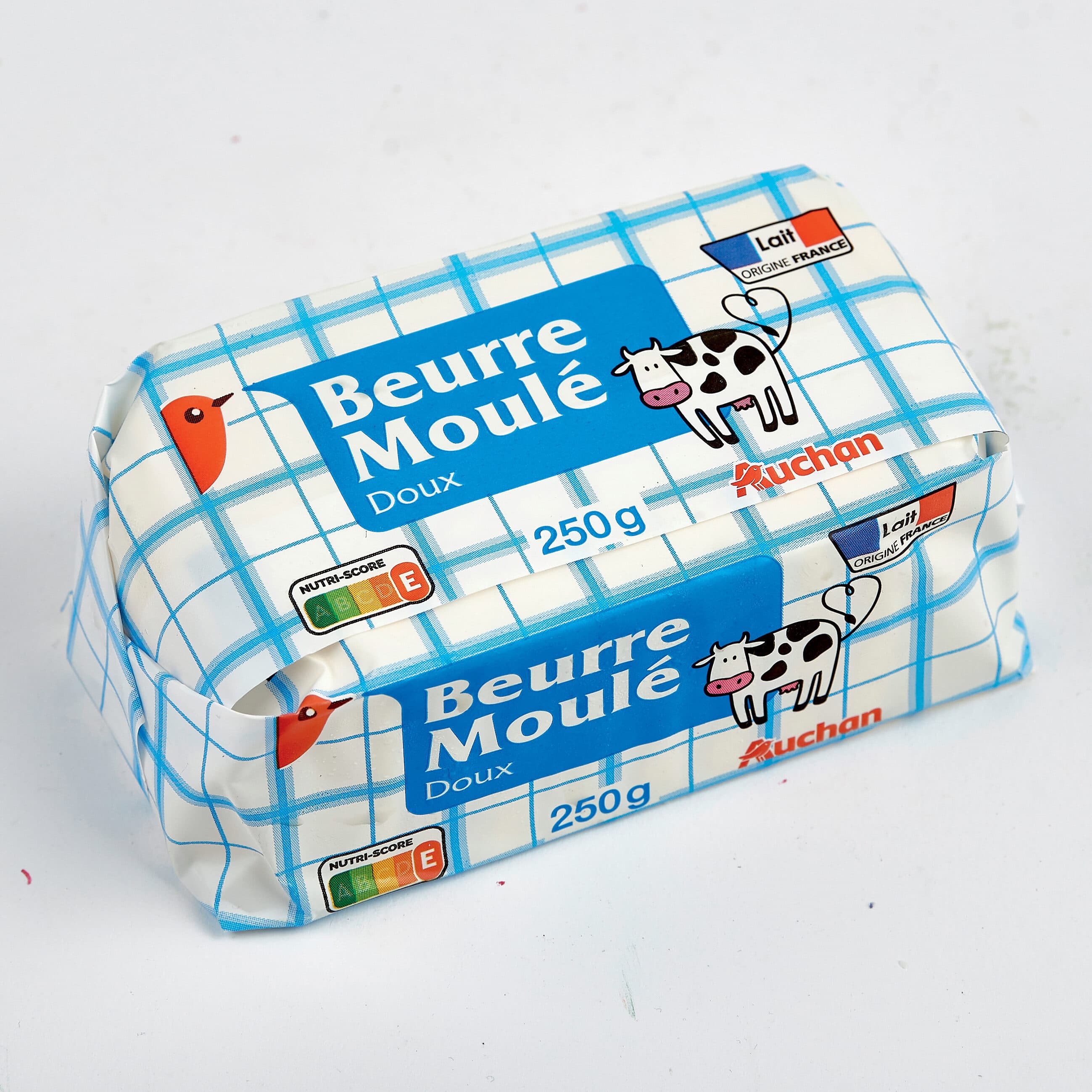 Auchan Beurre moulé doux packshot