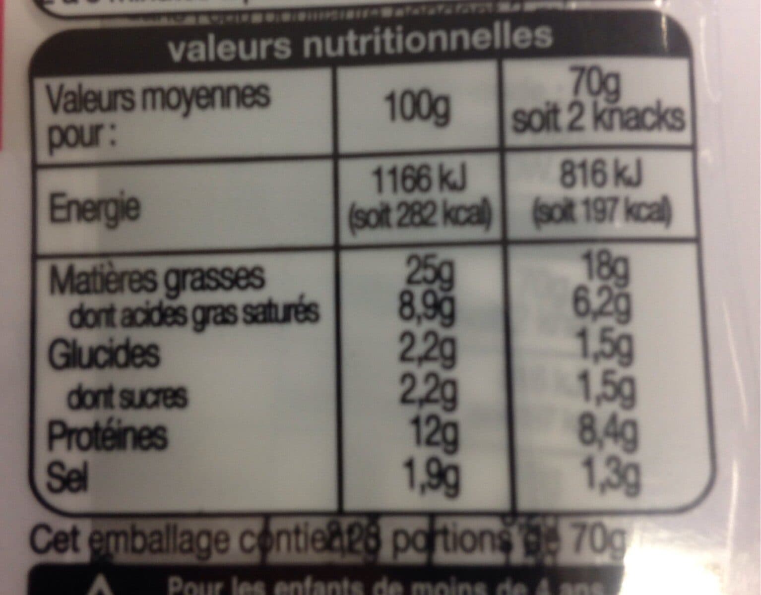 Auchan 6 Knacks - Saucisses de Strasbourg packshot