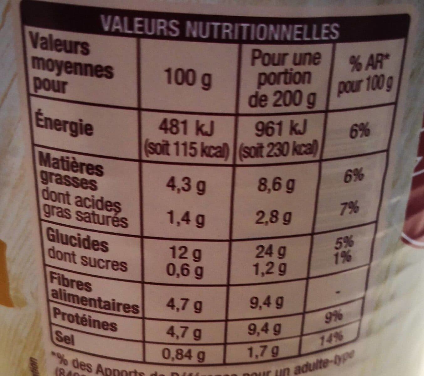 Auchan Haricots blancs cuisinés à la graisse d'oie packshot