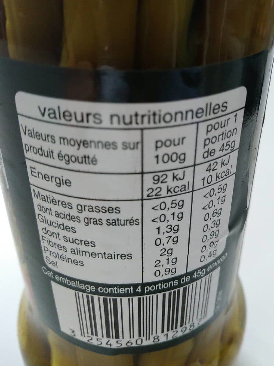 Auchan Auchan asperges vertes moyennes bocal 185g packshot