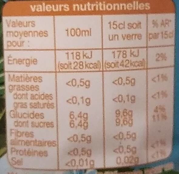 Auchan Boisson aux jus de fruits - OrangeGoût Orange packshot