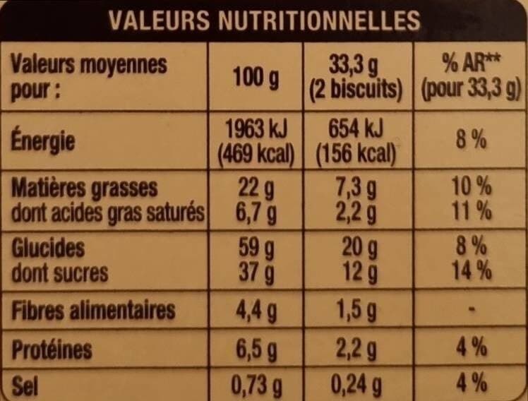 Auchan Les classiques - Cookies tout chocolat packshot