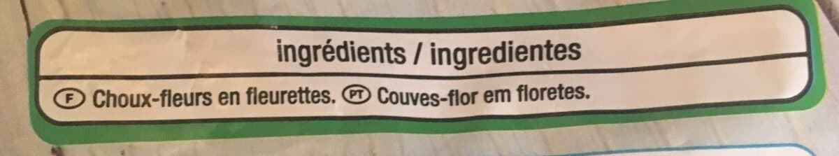 Auchan Choux fleurs en fleurettes packshot