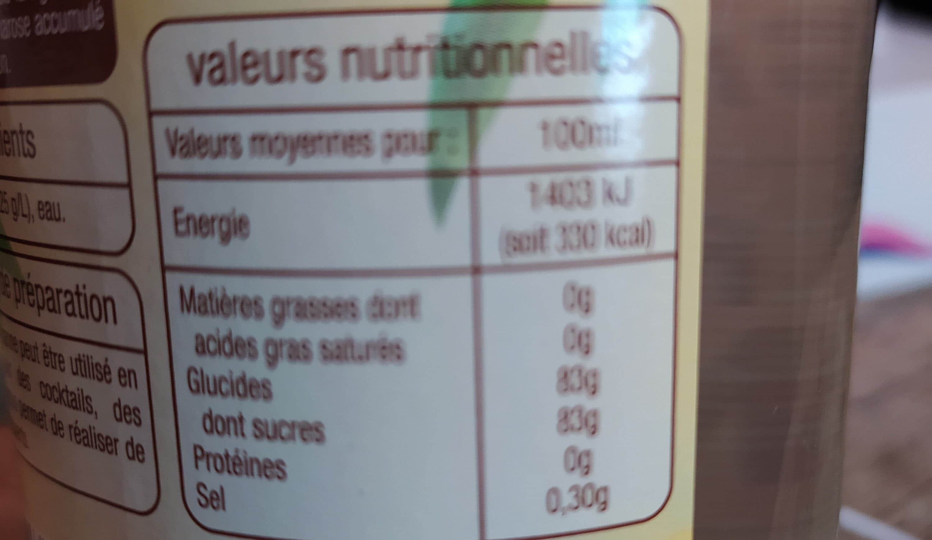 Auchan Sucre de canne liquide packshot
