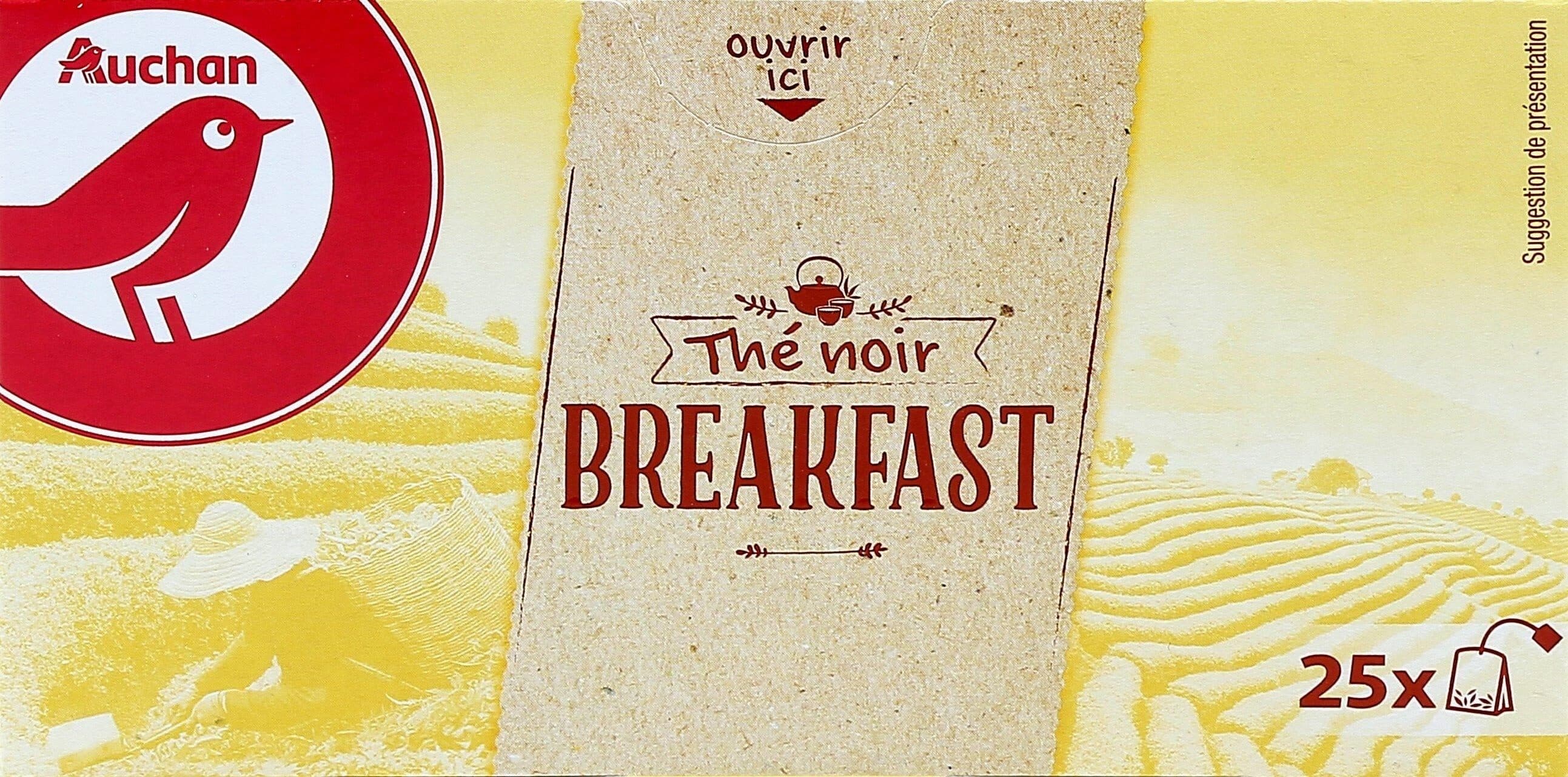 Auchan Thé noir Breakfast packshot
