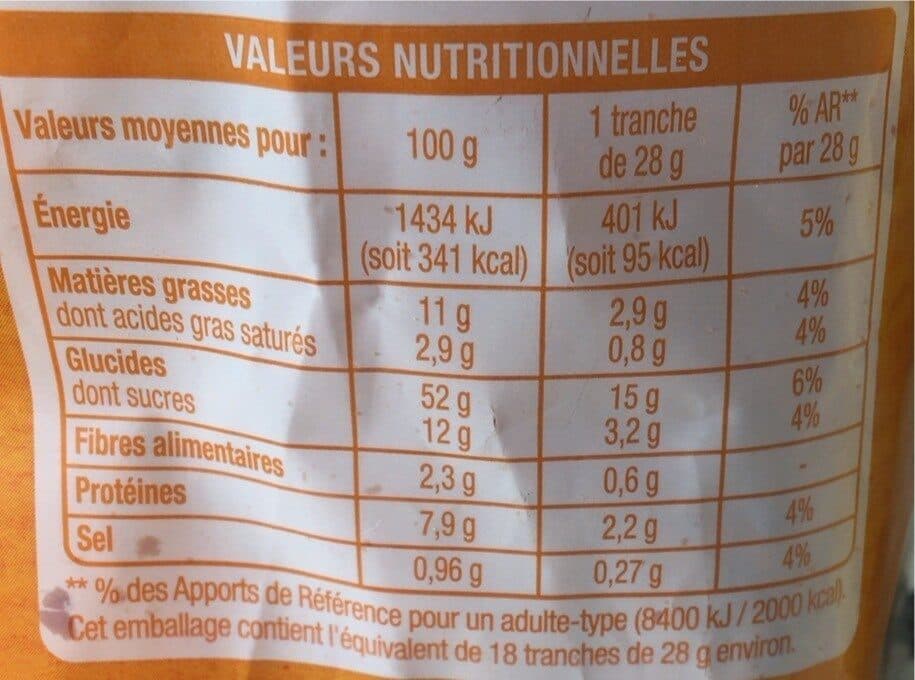 Auchan Brioche tranchée packshot