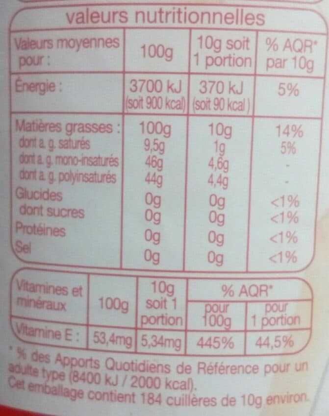 Auchan Huile pour friture naturellement riche en vitamine E* packshot