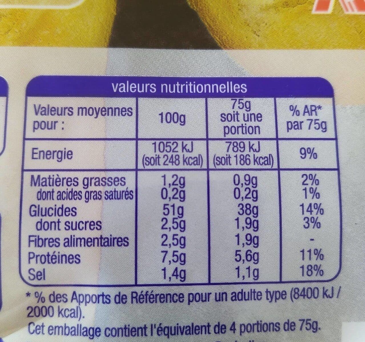 Auchan 150g =62 2 mini baguettes précuites packshot
