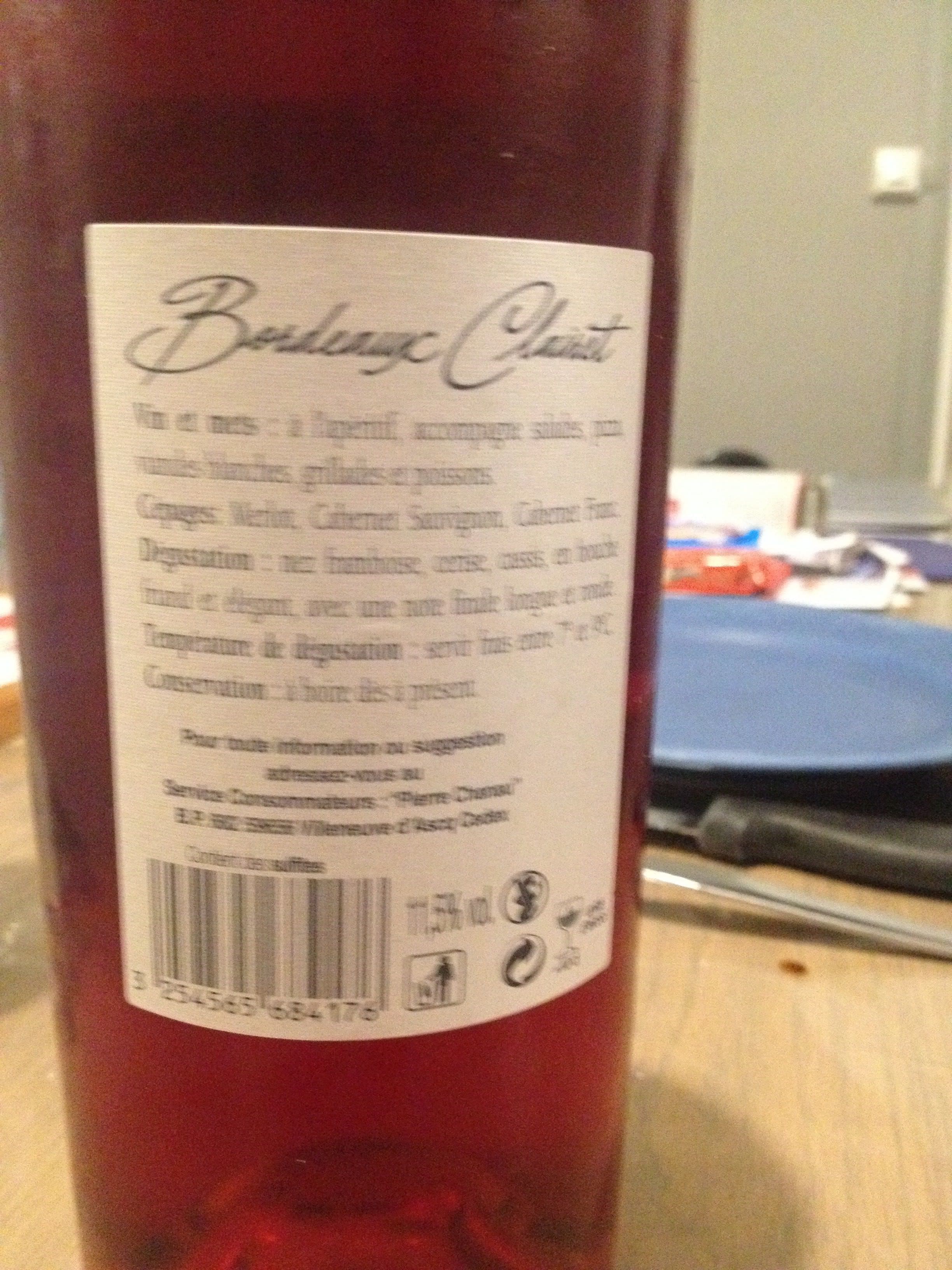 Open Food Facts Bordeaux Clairet packshot