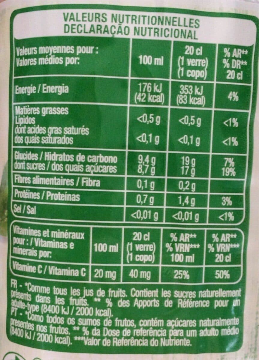 Auchan 100% Pur jus orange avec pulpeRiche en vitamine CSans sucres ajoutés** Comme tous les jus de fruits. Contient les sucres naturellement présents dans les fruits. packshot
