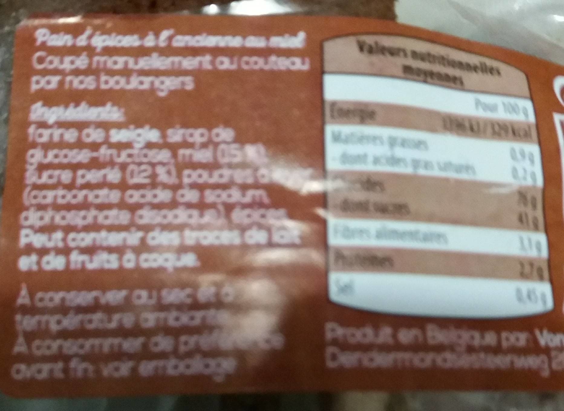 Vandelmolen Pain d'épices au miel packshot