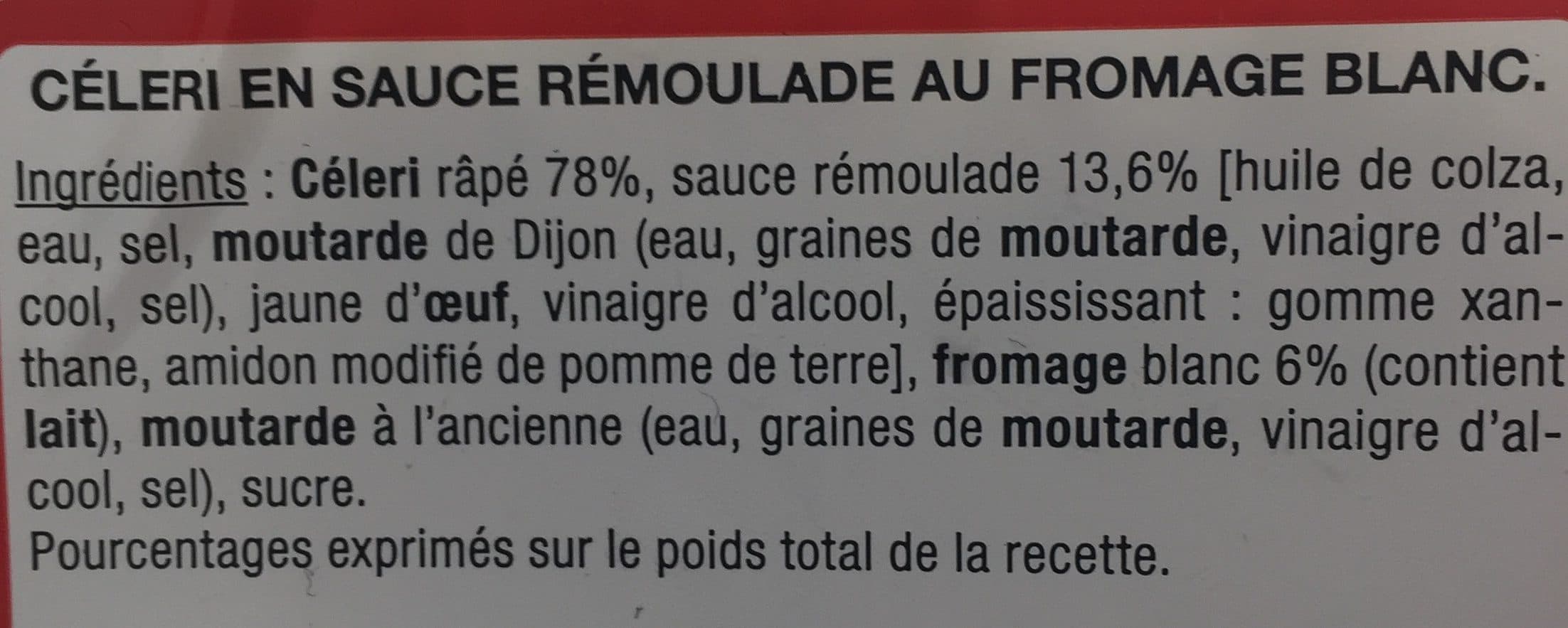 LE TRAITEUR Auchan Céleri rémoulade packshot