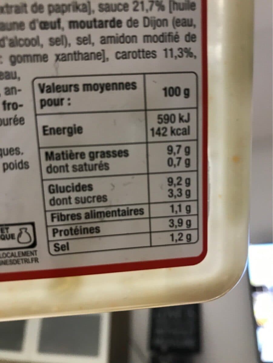 Le Traiteur - Auchan Duo ananas carotte surimi packshot
