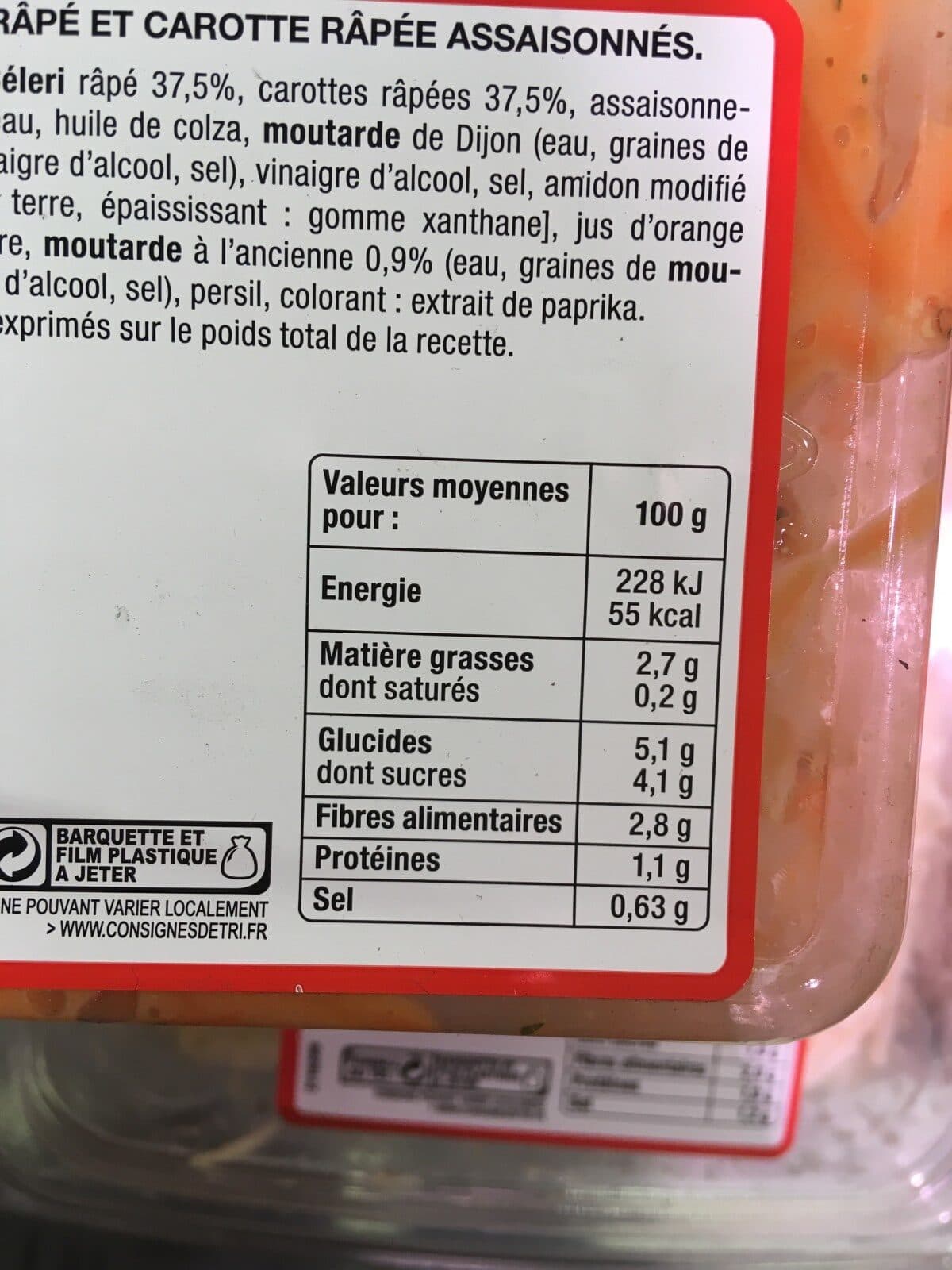 Open Food Facts Duo Celerie et Carottes packshot
