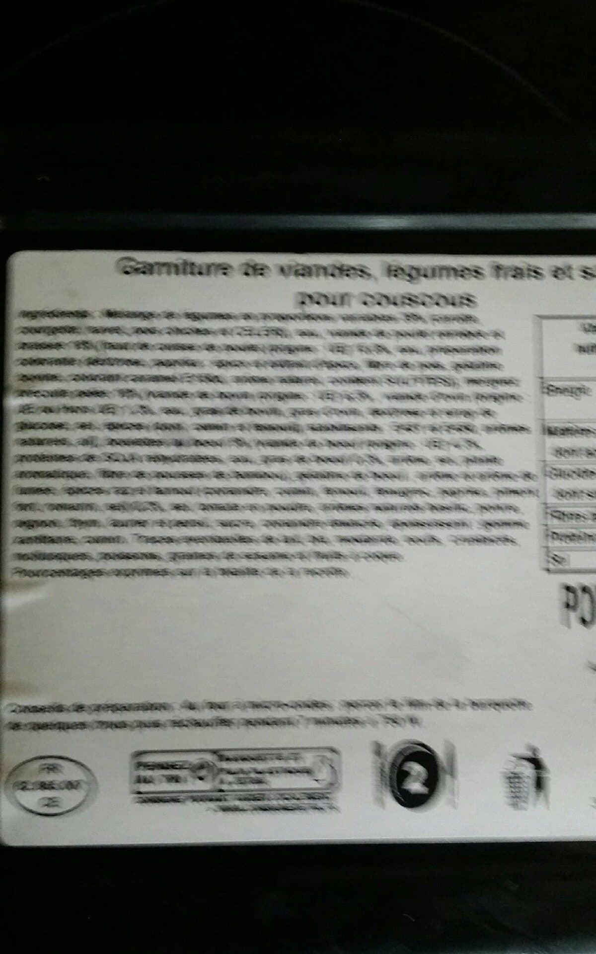 Open Food Facts Couscous packshot