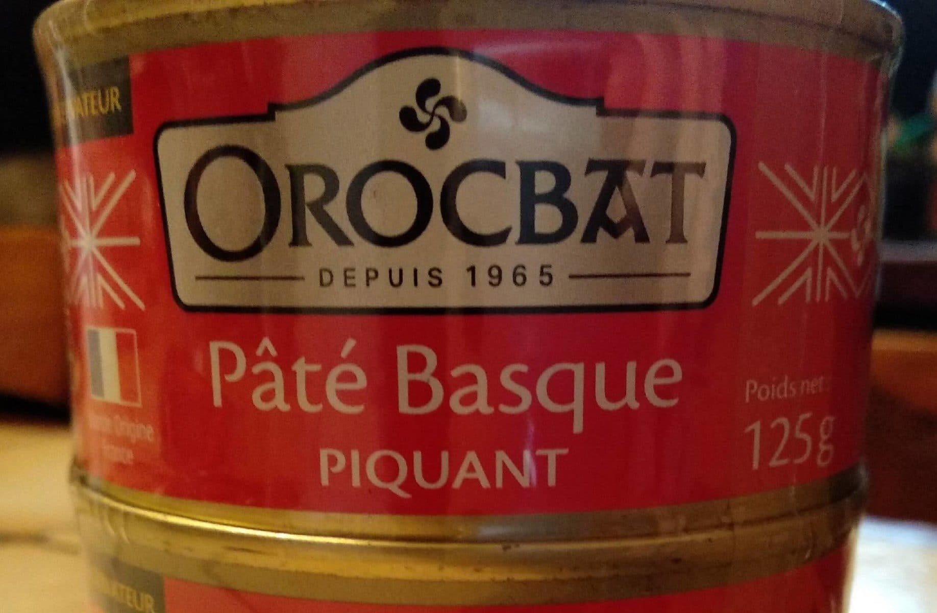 Orocbat Pâté basque piquant packshot