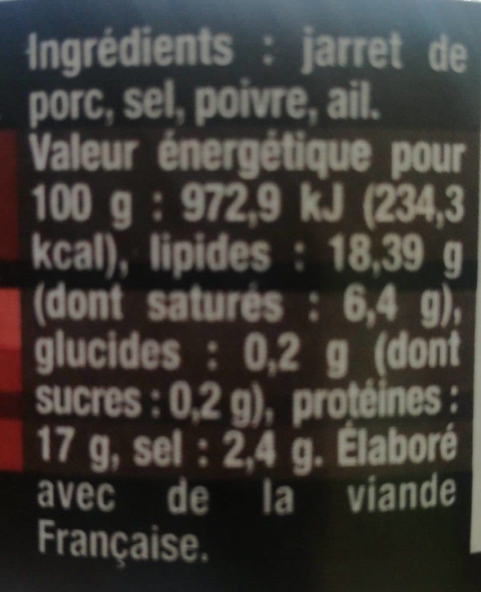 Orocbat Jambonneau à l'ancienne packshot