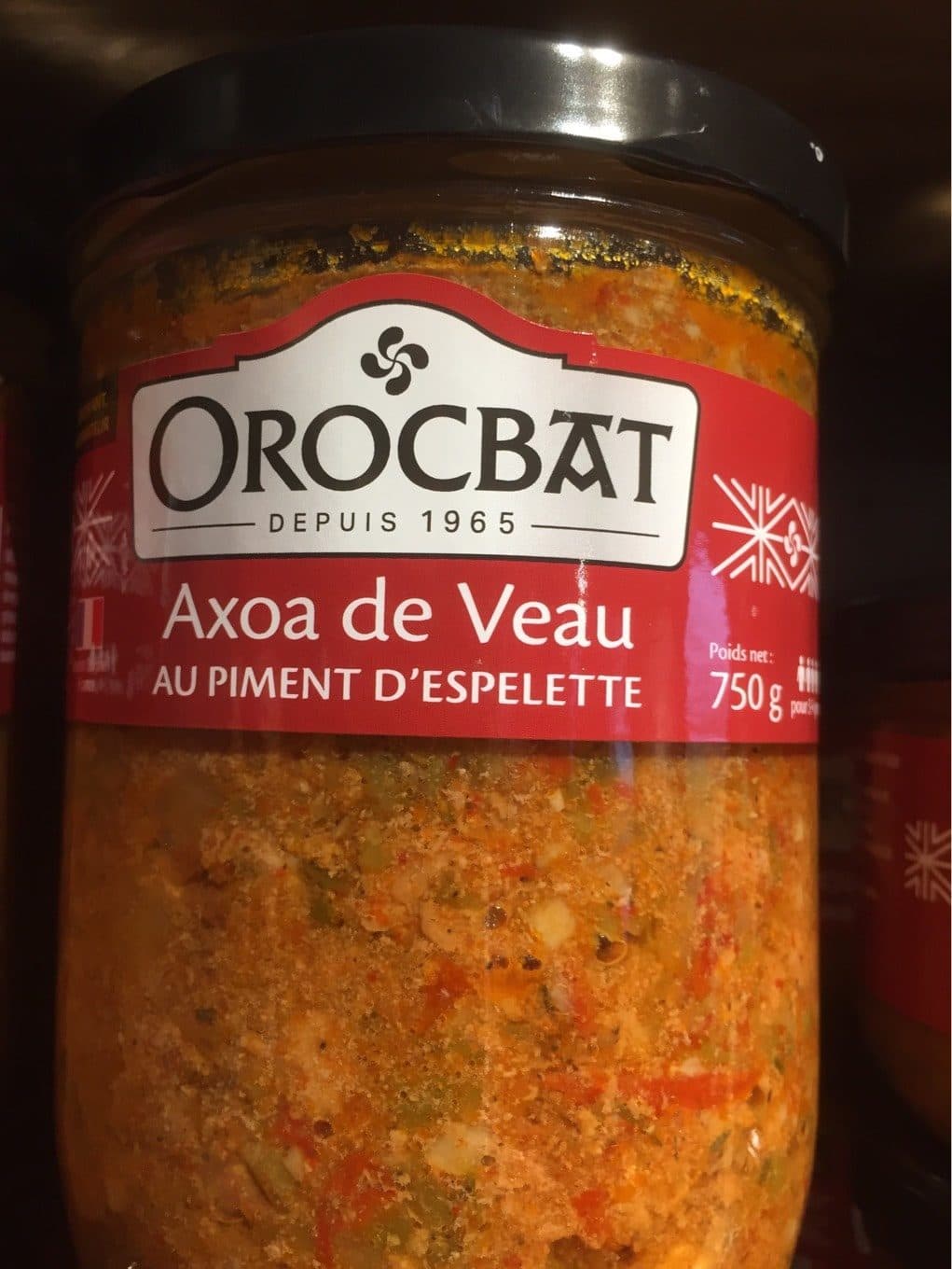 Orocbat Axoa de veau packshot