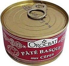 Open Food Facts Orocbat, Pâté basque aux cèpes, 125 g packshot