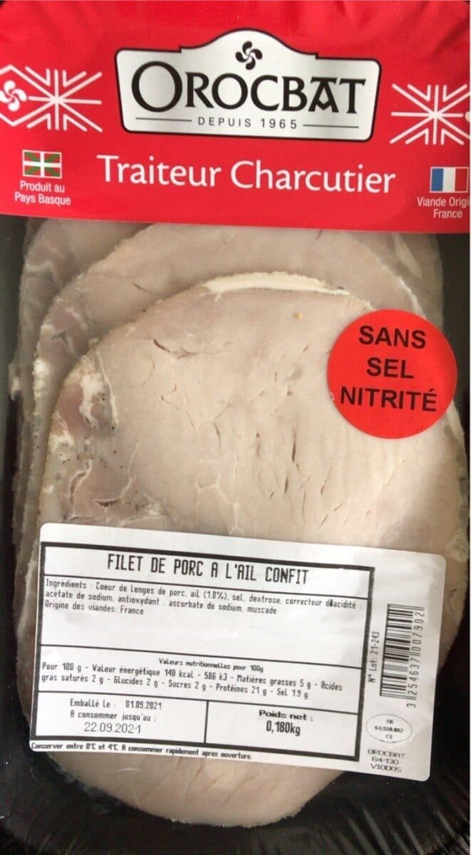 OROCBAT Filet de porc à l'ail confit packshot