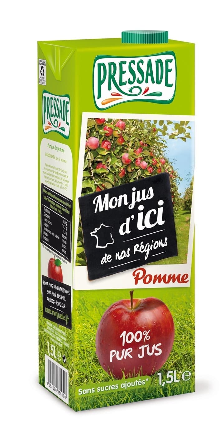 Pressade Jus de pomme Pressade packshot