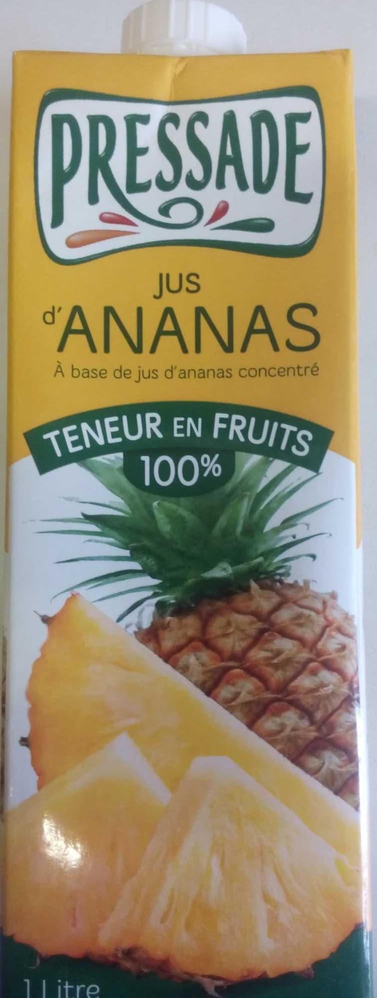 Pressade Jus d'Ananas packshot