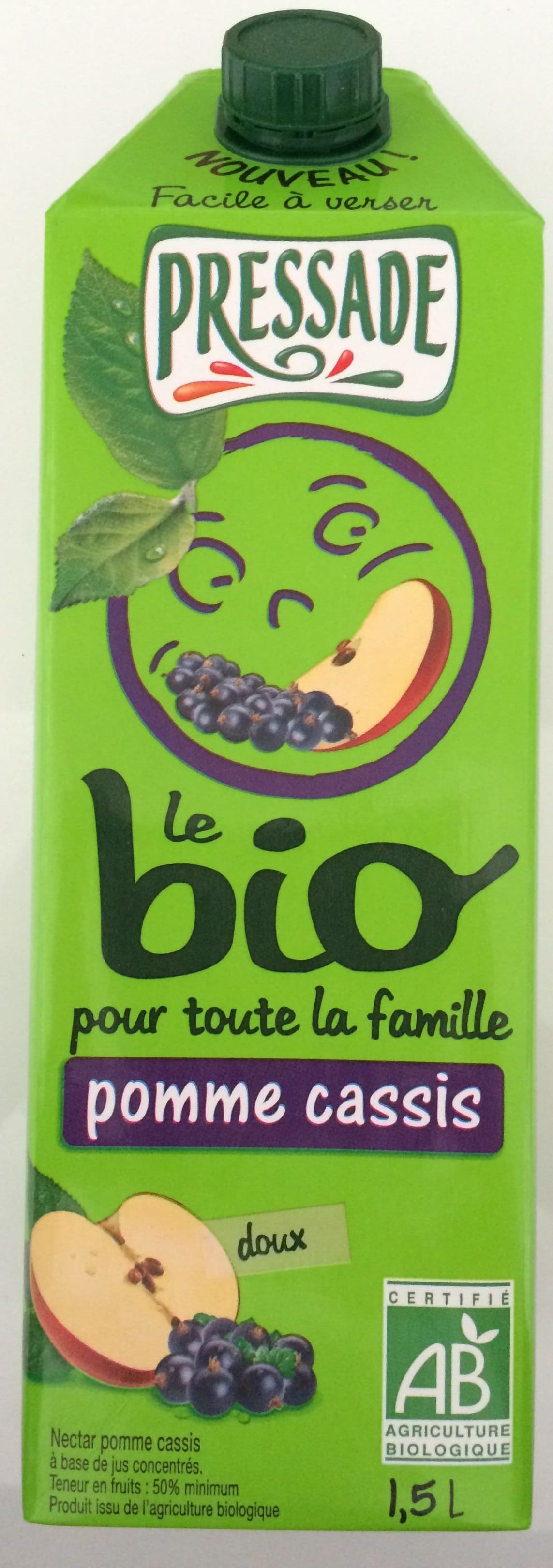 Pressade le bio pour toute la famille Pomme cassis packshot