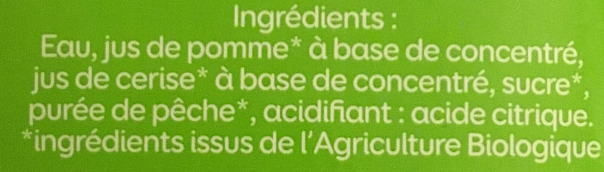 Pressade Le bio - Pomme pêche cerise packshot