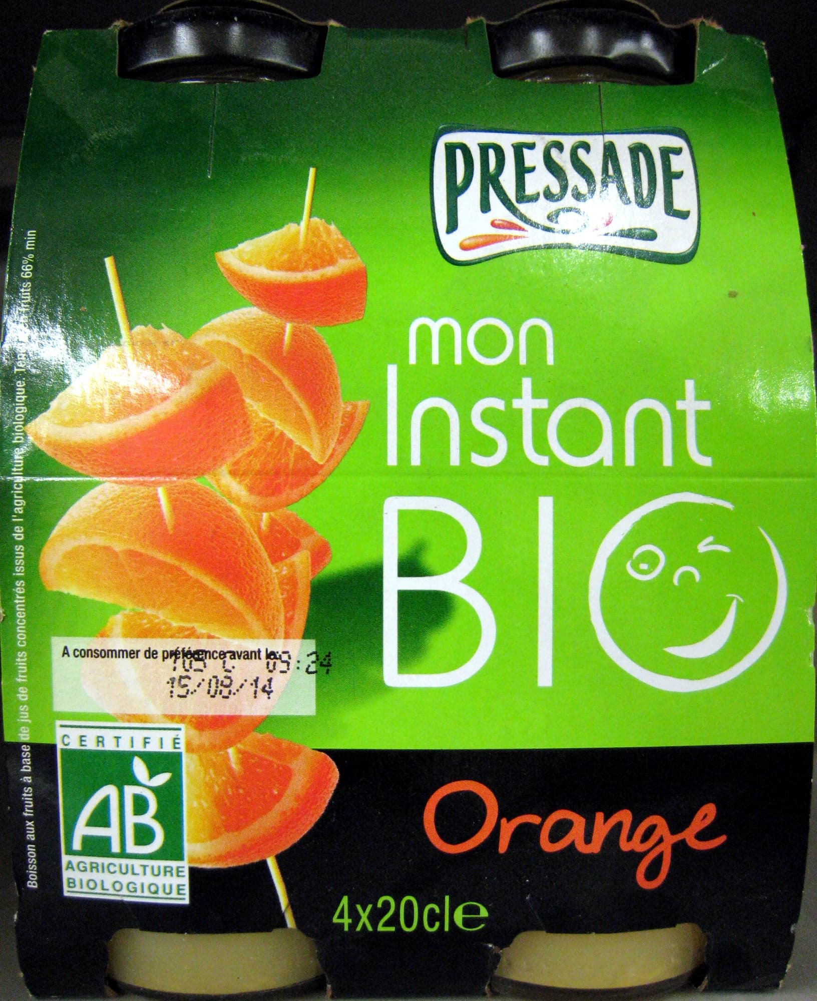Pressade Mon instant Bio Orange packshot
