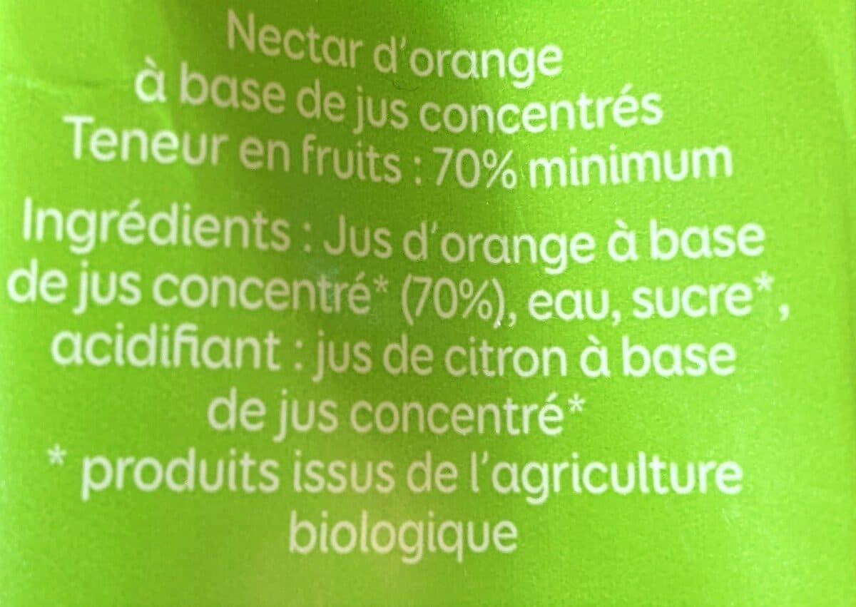 Pressade Le bio à emporter partout orange - jus d'orange packshot