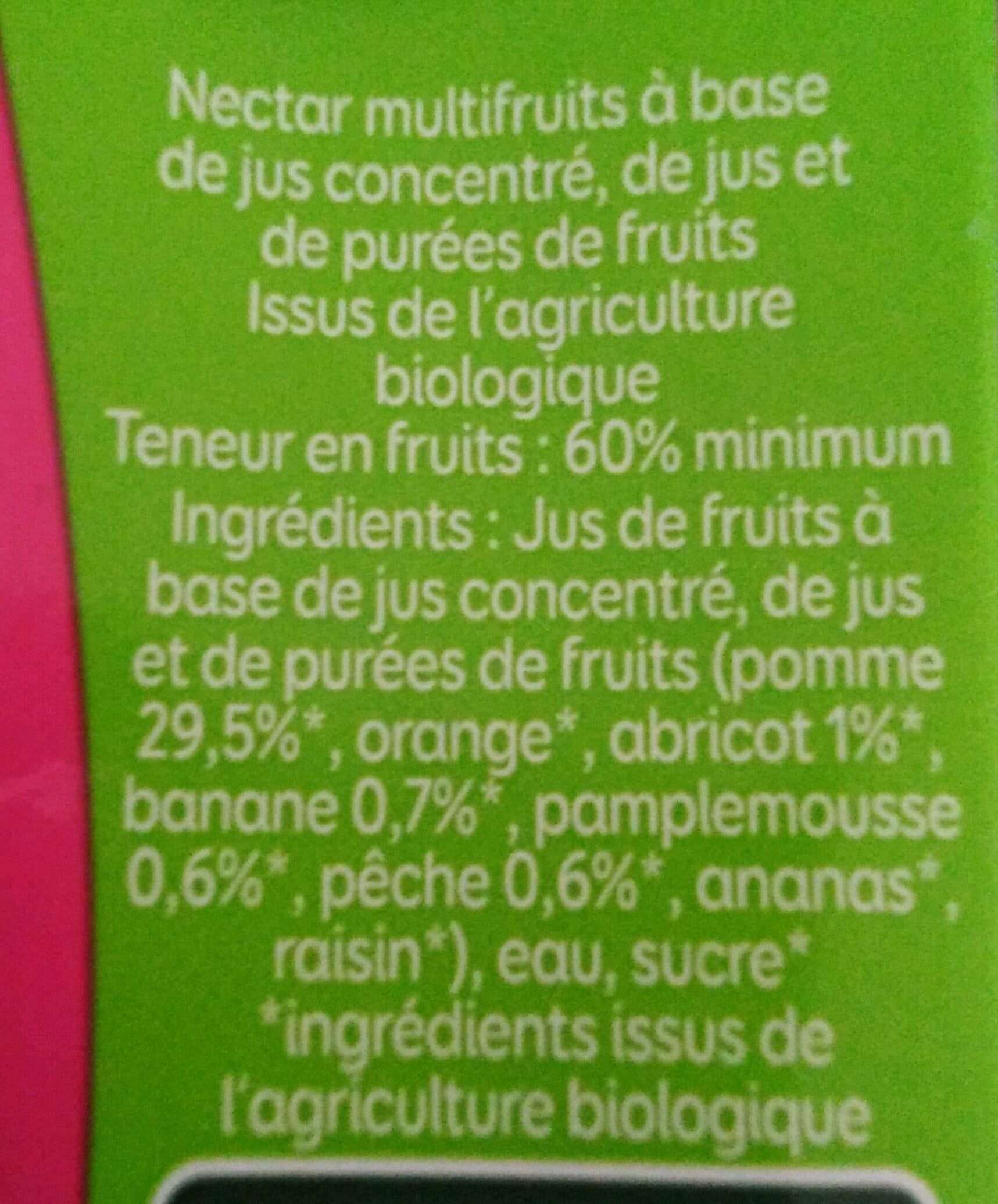 Pressade Le Bio à emporter partout - Nectar multifruit packshot