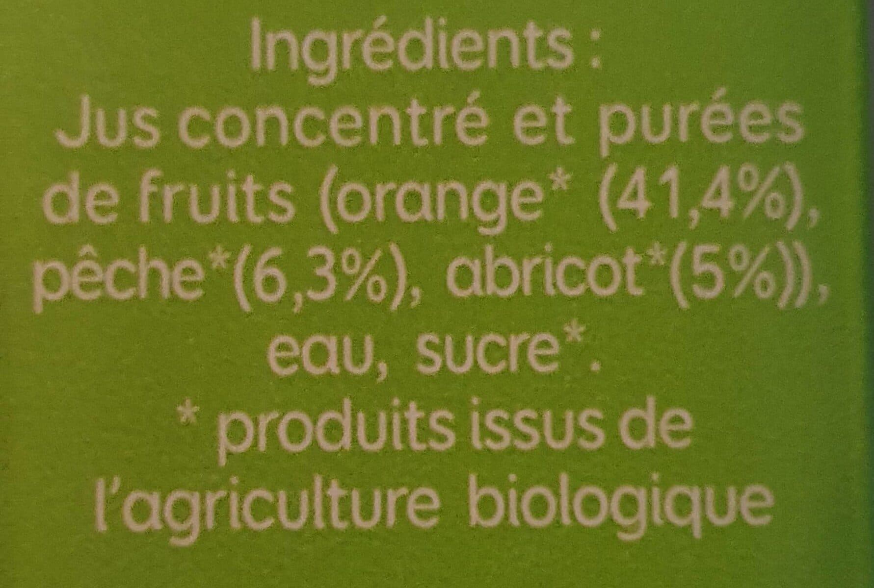Pressade Le Bio à emporter partout Orange - Pêche - Abricot packshot