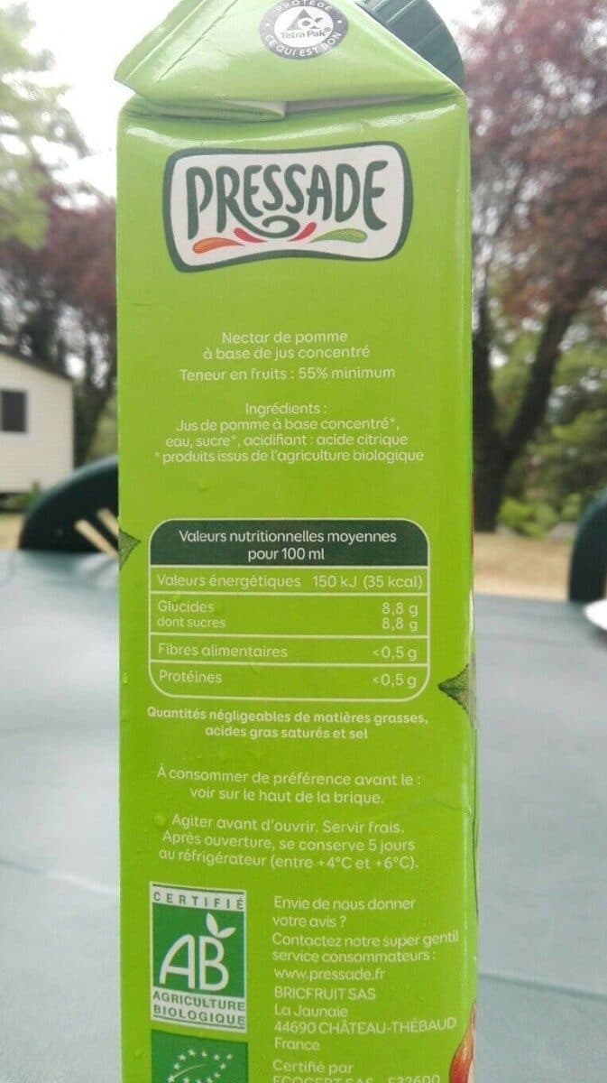 Pressade Le bio pomme packshot