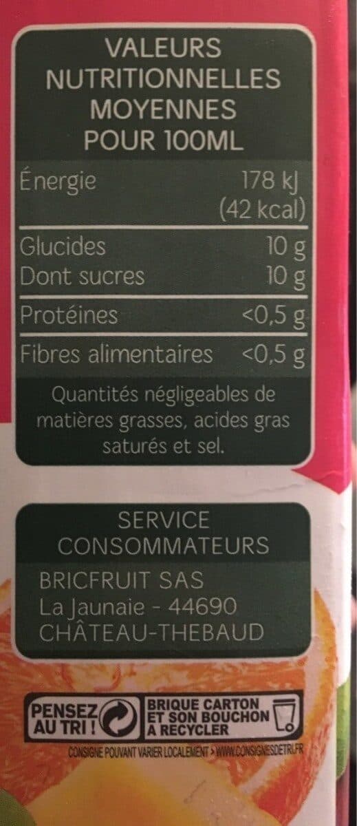 Pressade Jus Multifruits packshot