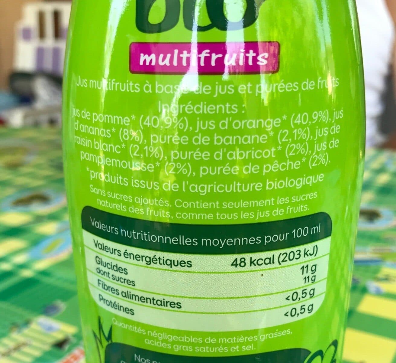 Pressade Le pur jus bio multifruits packshot