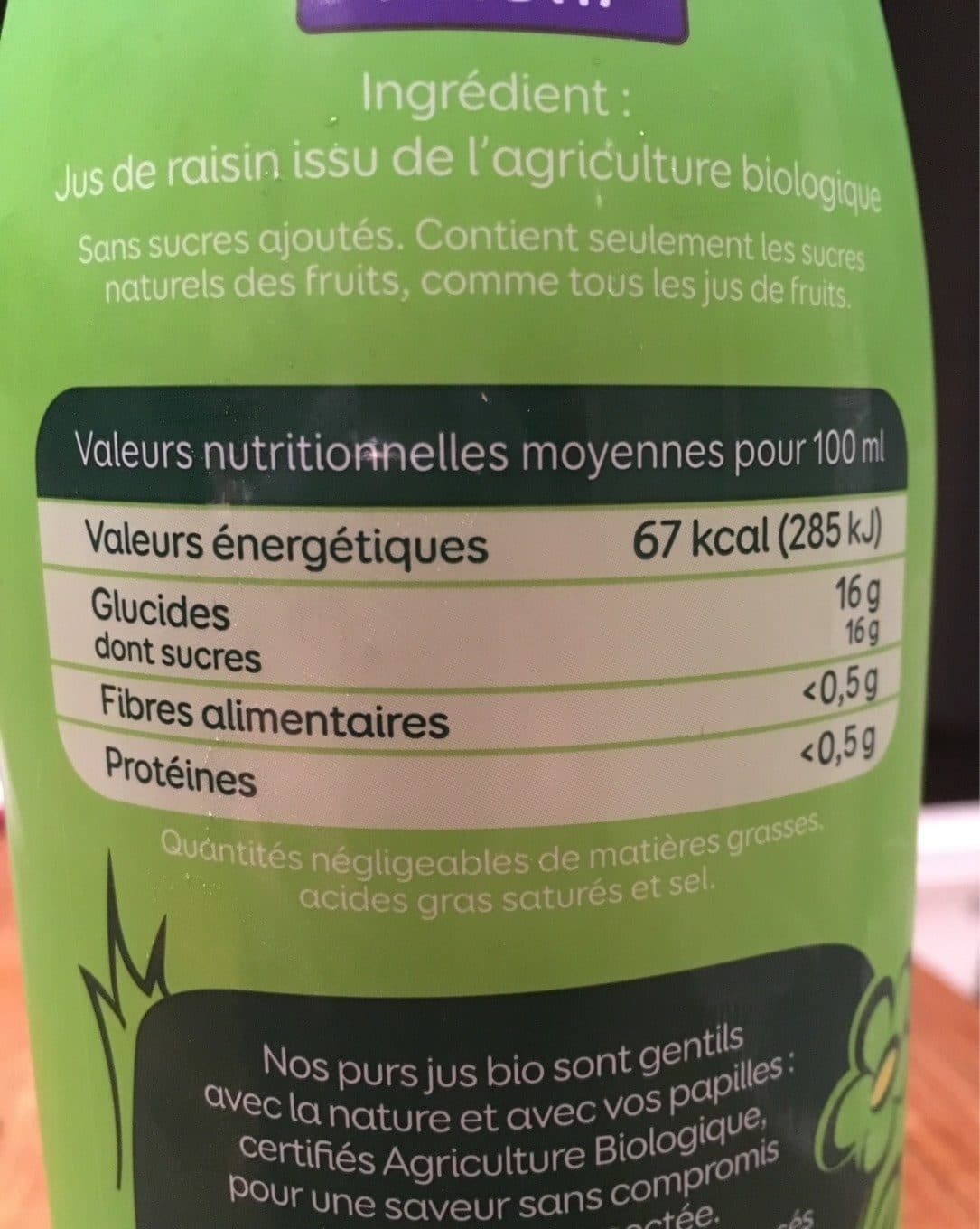 Pressade Le Pur Jus Raisin Bio packshot