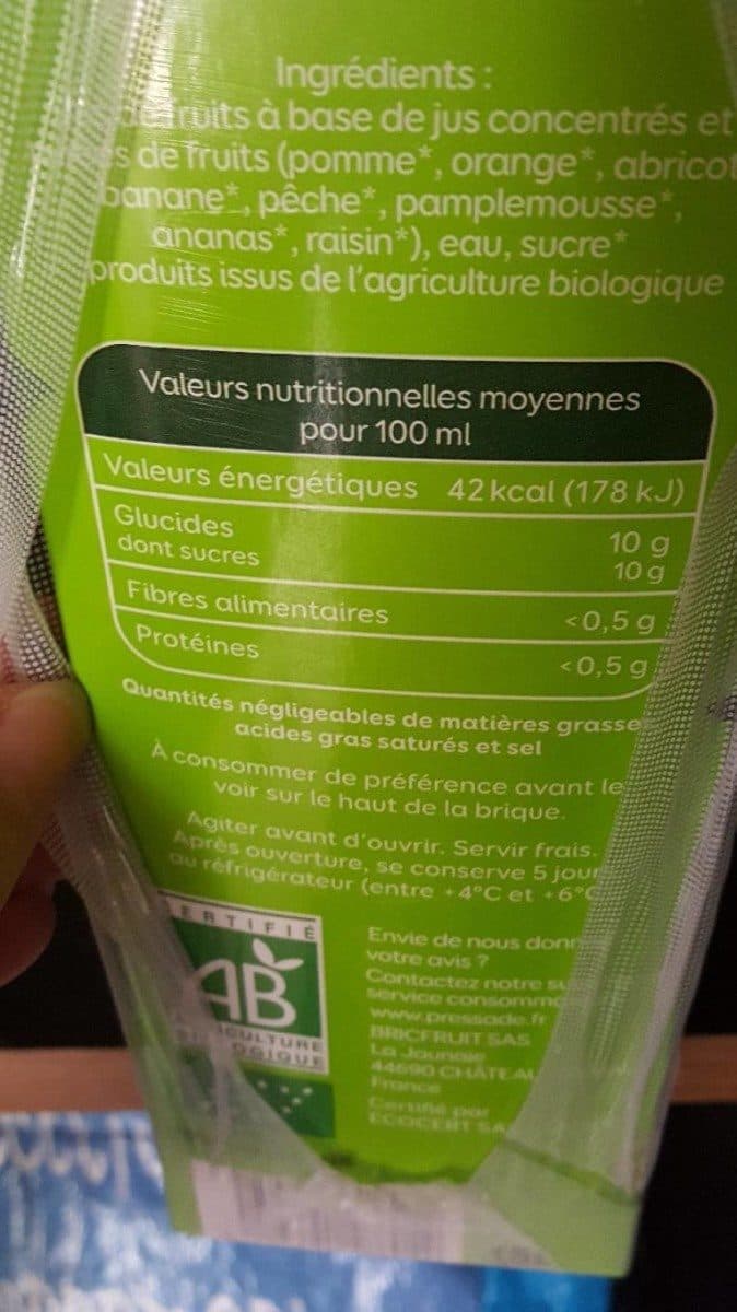 Pressade Le bio multifruits packshot