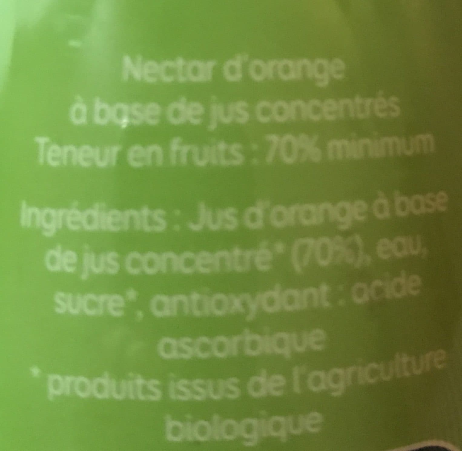 Pressade Jus D Orange Bio -lot De 4 Bouteilles De 25CL packshot