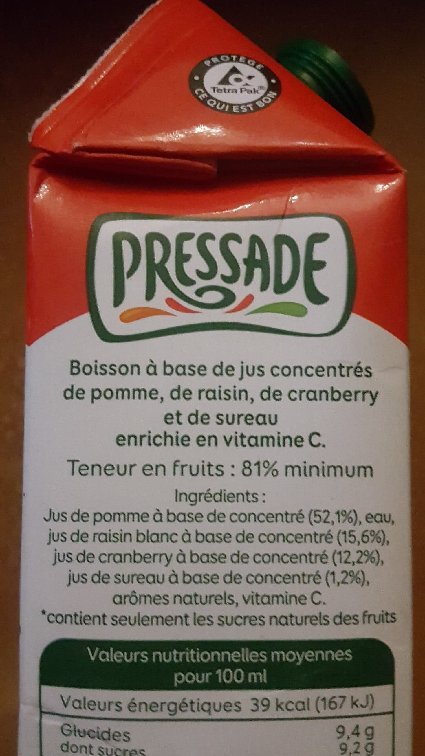 Pressade superfruits packshot