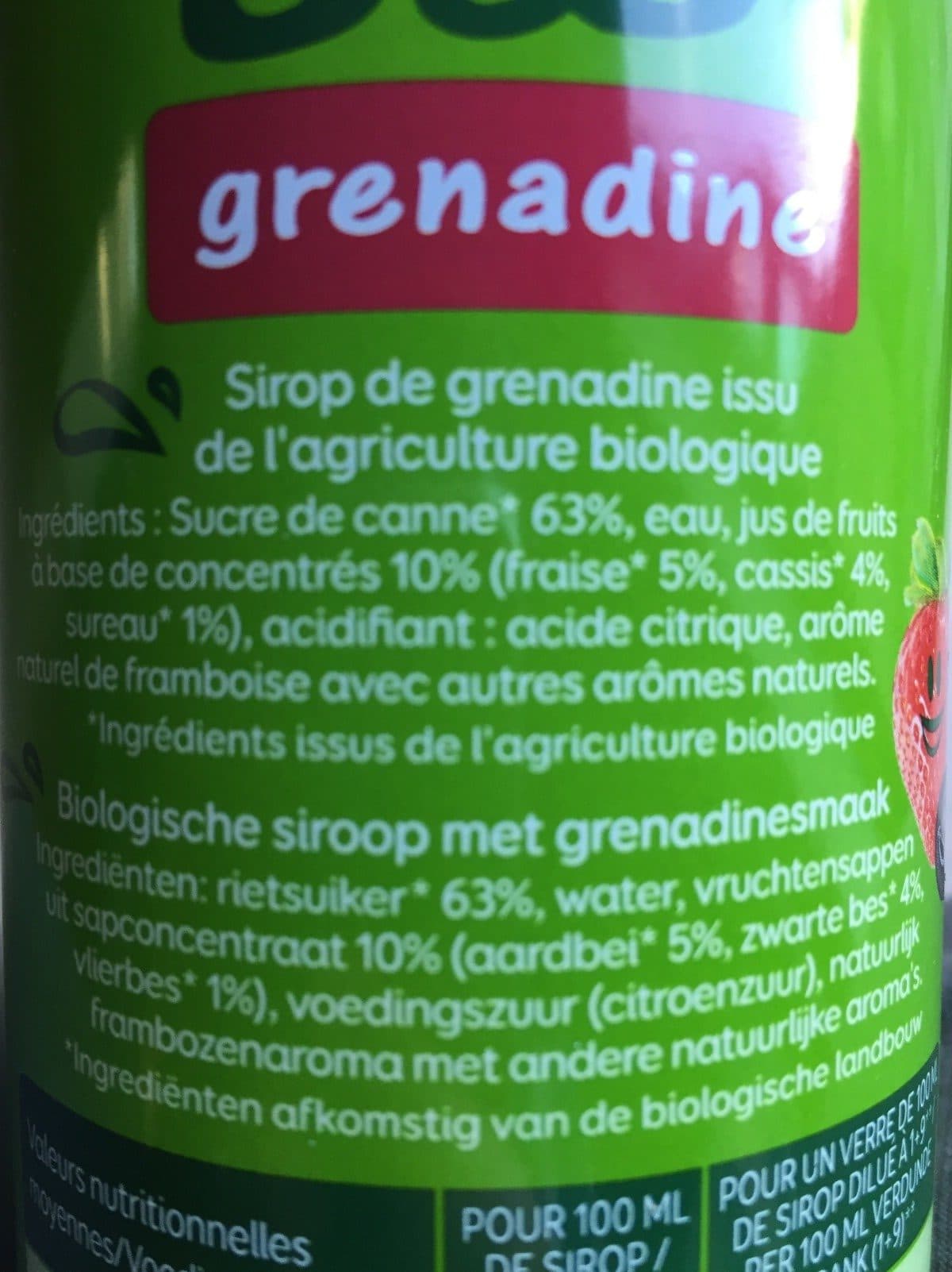 Pressade Sirop Grenadine packshot