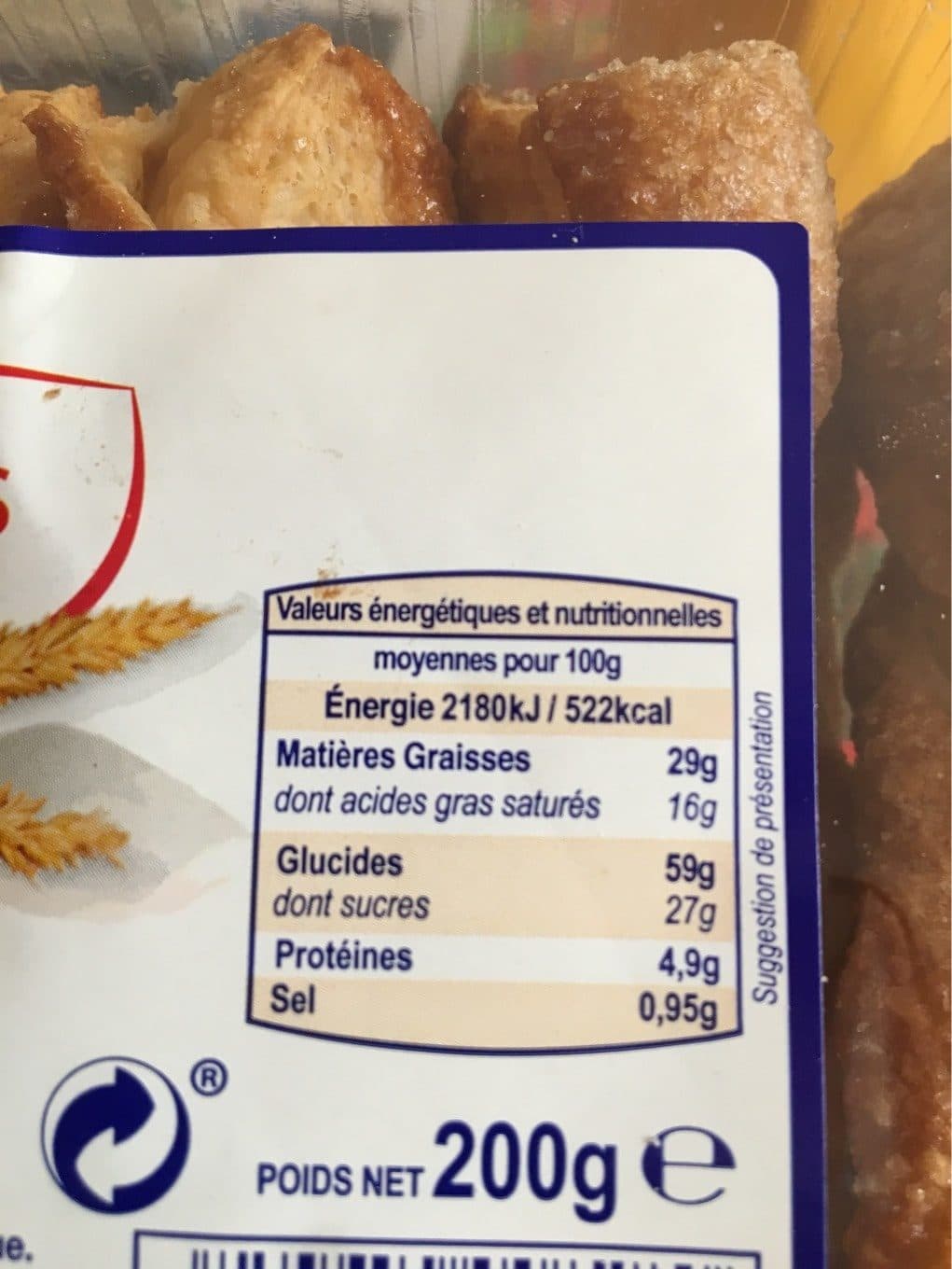 Serebis 200G Papillons Feuilletes Serebis packshot