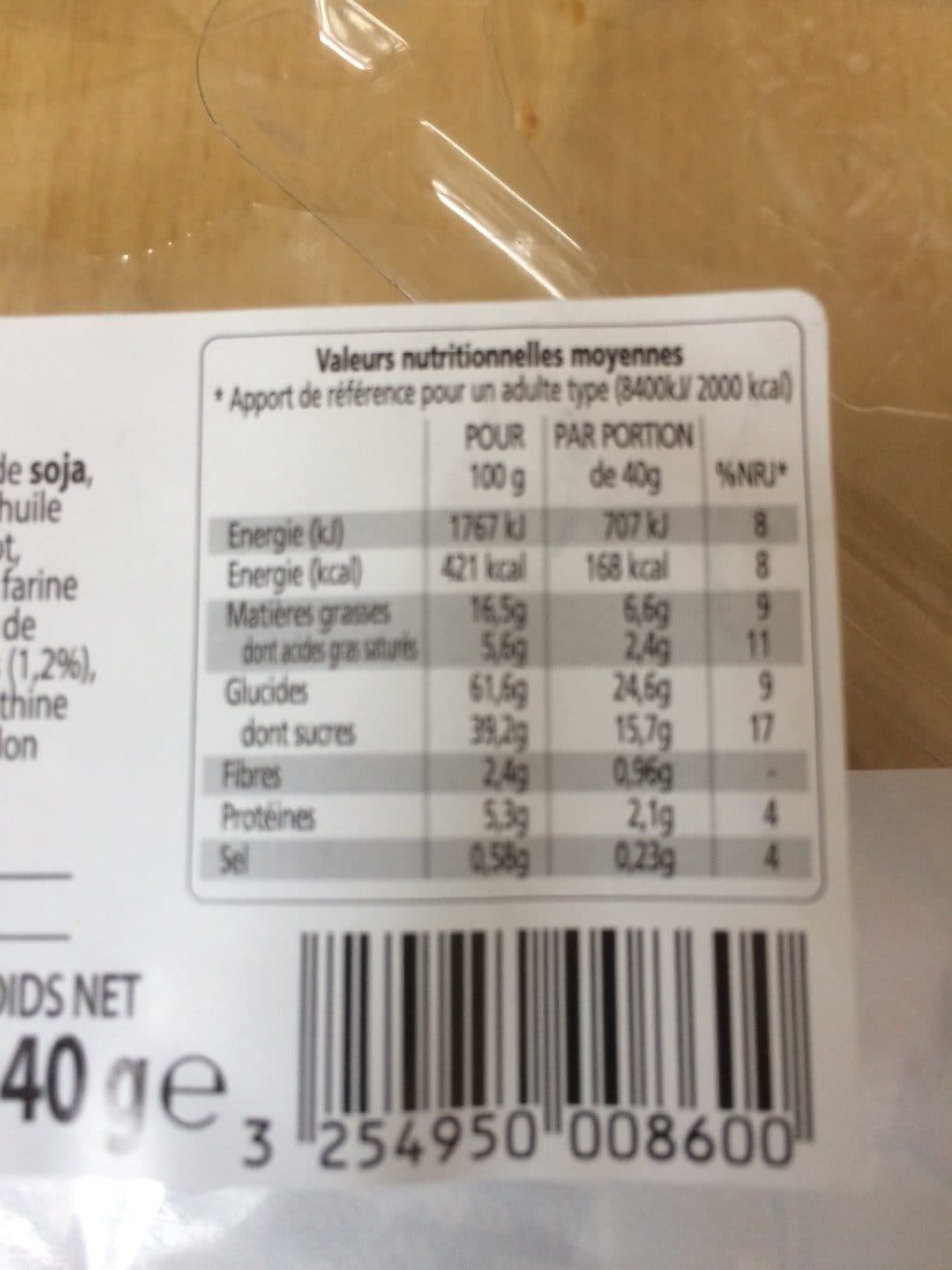 Serebis Gateau saveur amande packshot