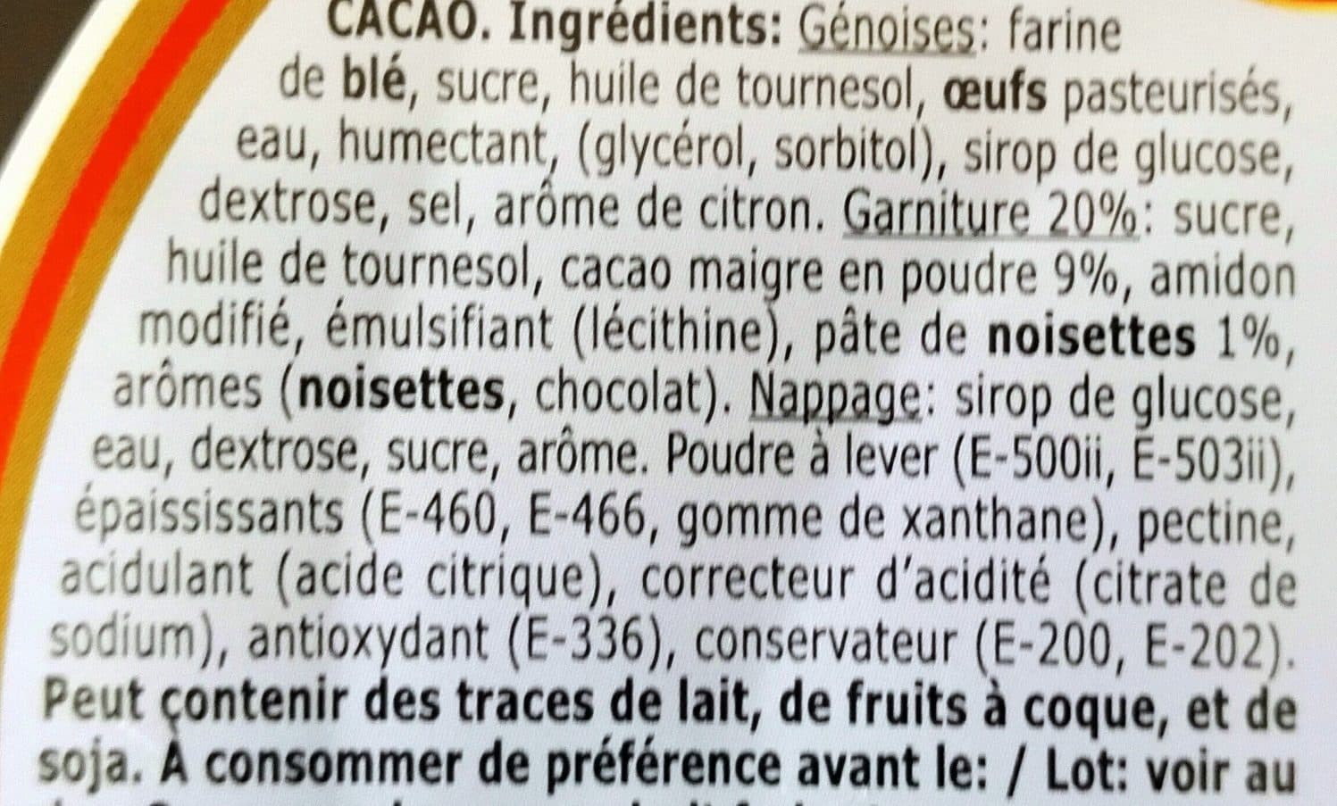 Serebis Tarte à la Crème de Cacao packshot