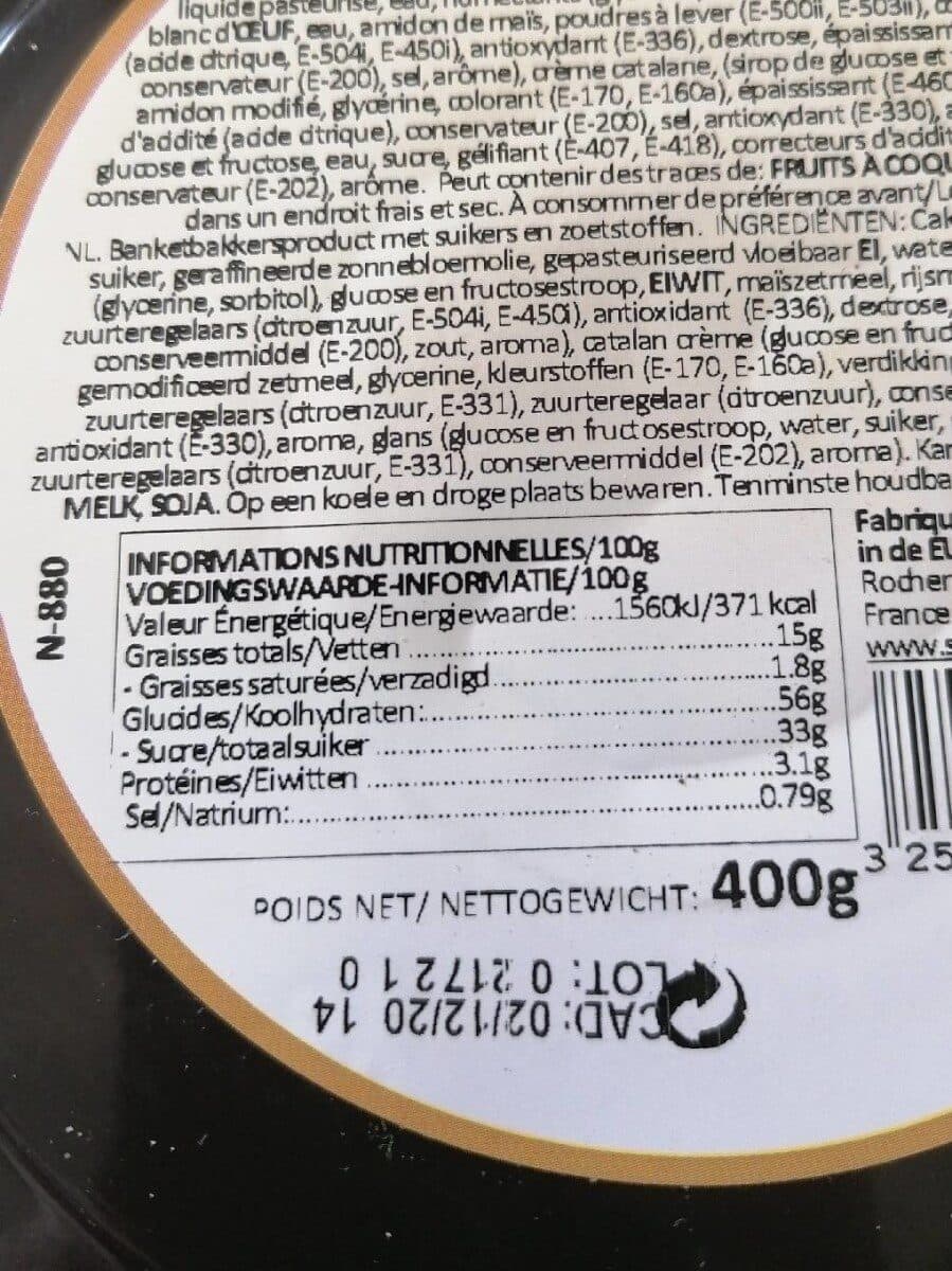 Serebis Tarte a La Creme Catalane Serebis packshot