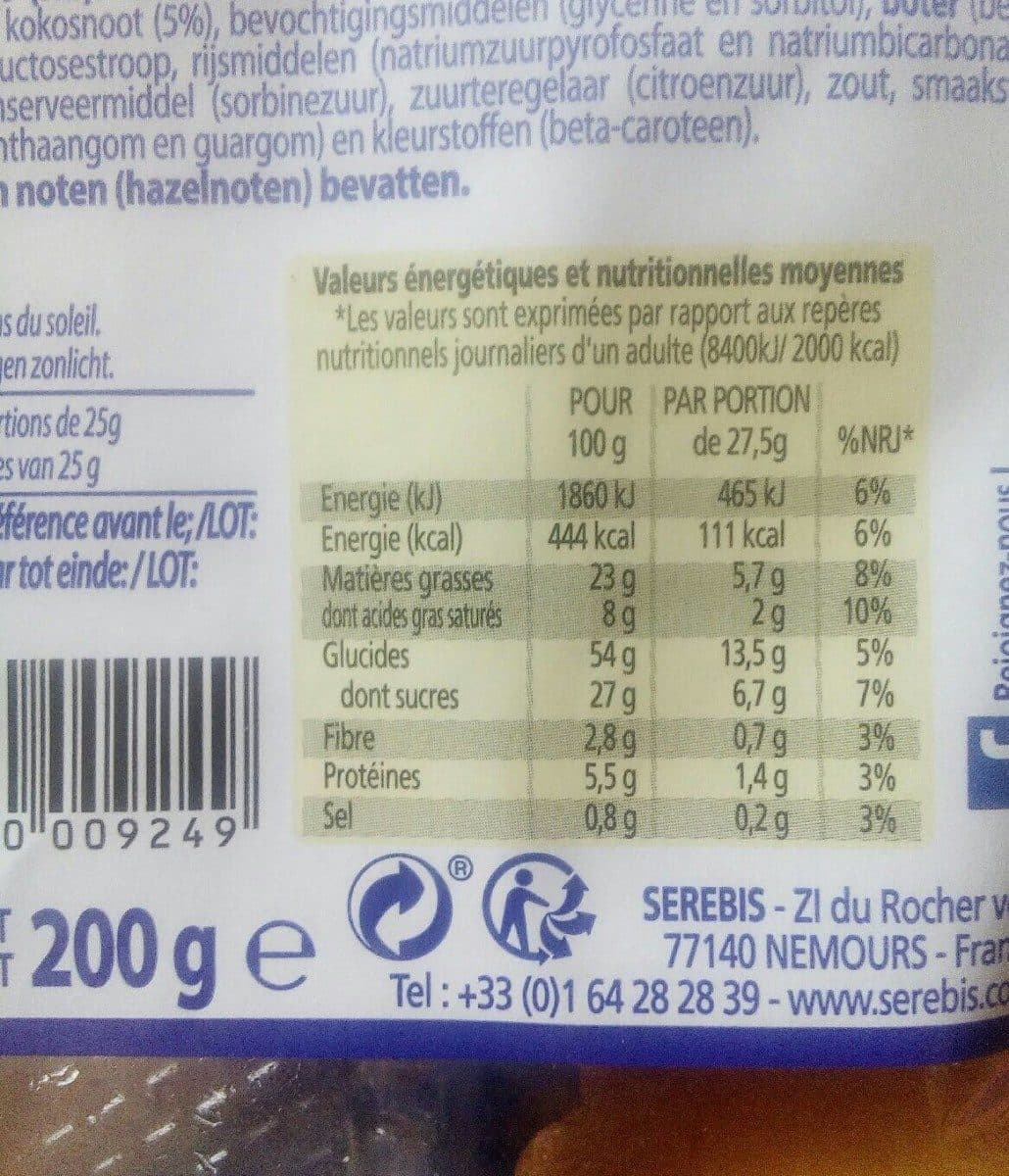Serebis Êtoiles à la noix de coco packshot