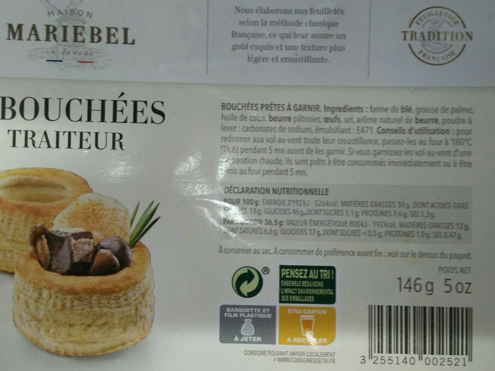 Mariebel Bouchées Traiteur packshot