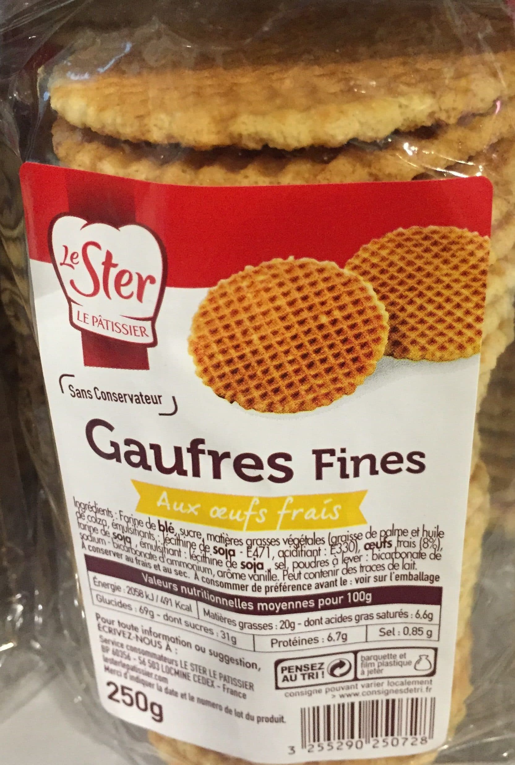 Le Ster Gaufres Fines aux oeufs frais packshot