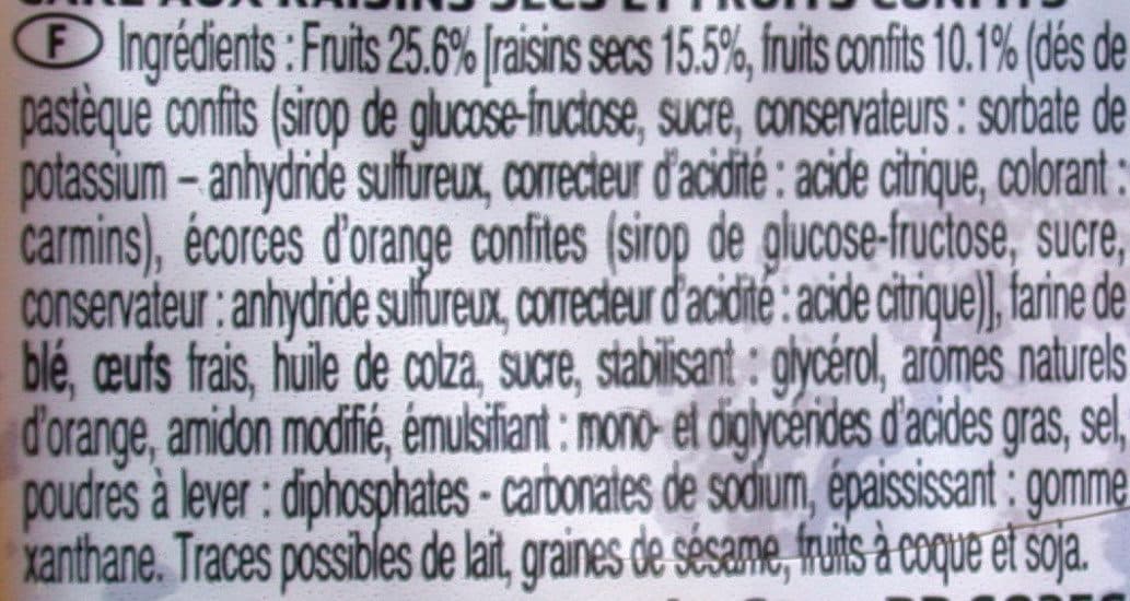Le Ster Cake au fruit packshot