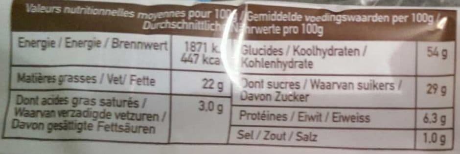 Le Ster 20 Madeleines Longues Marbrées au chocolat packshot